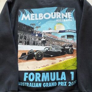 PacSun Black Formula 1 Crewneck Sweater